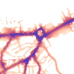 Daytime road noise heatmap for SE10 9BJ