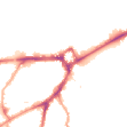 Night-time road noise heatmap for SE10 9BJ