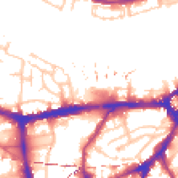 Daytime road noise heatmap for SE10 9FP