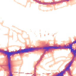 Daytime road noise heatmap for SE10 9FS