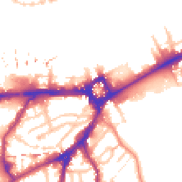 Daytime road noise heatmap for SE10 9GG