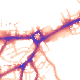 Daytime road noise heatmap for SE10 9JB