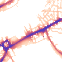 Daytime road noise heatmap for SE10 9TE