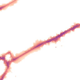 Night-time road noise heatmap for SE10 9TE