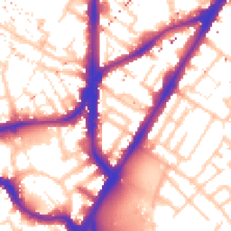 Daytime road noise heatmap for SE11 4AL