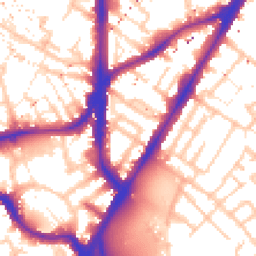 Daytime road noise heatmap for SE11 4AR