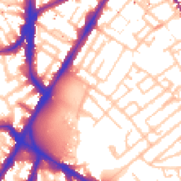 Daytime road noise heatmap for SE11 4AU