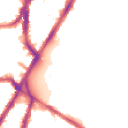 Night-time road noise heatmap for SE11 4AY