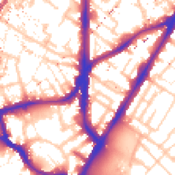 Daytime road noise heatmap for SE11 4BA
