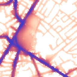 Daytime road noise heatmap for SE11 4BB