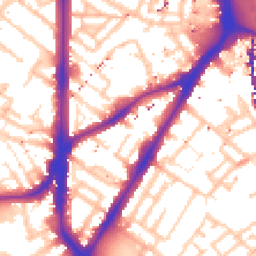 Daytime road noise heatmap for SE11 4BN