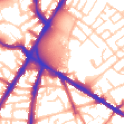 Daytime road noise heatmap for SE11 4DG