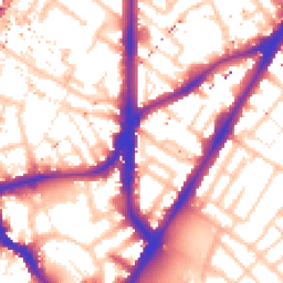 Daytime road noise heatmap for SE11 4DX