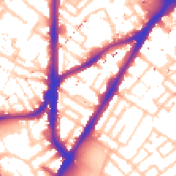 Daytime road noise heatmap for SE11 4EH