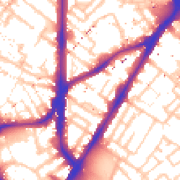 Daytime road noise heatmap for SE11 4EL