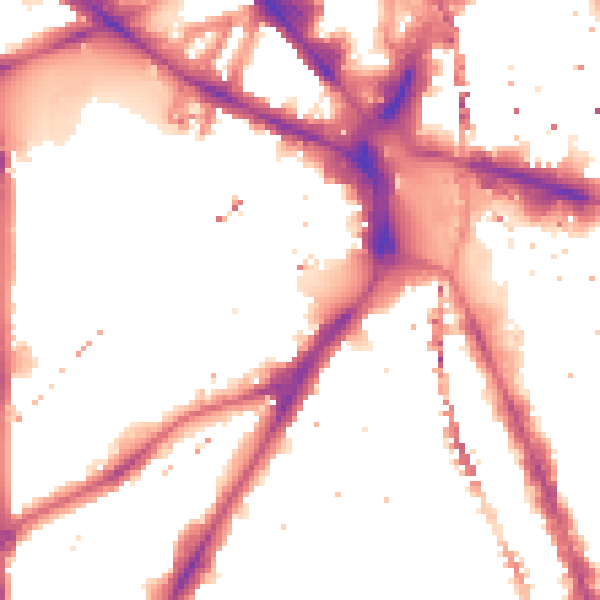 Night-time road noise heatmap for SE11 4FD