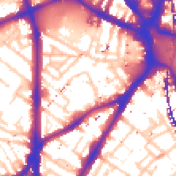 Daytime road noise heatmap for SE11 4NW