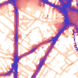 Daytime road noise heatmap for SE11 4PA