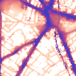 Daytime road noise heatmap for SE11 4RD