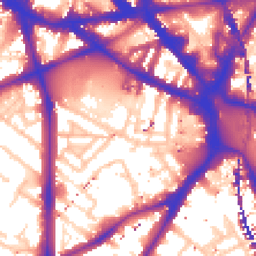Daytime road noise heatmap for SE11 4SJ