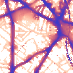 Daytime road noise heatmap for SE11 4UL
