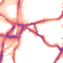 Night-time road noise heatmap for SE11 5AY