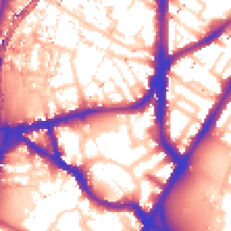 Daytime road noise heatmap for SE11 5AZ