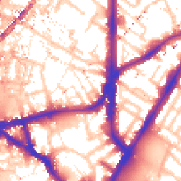 Daytime road noise heatmap for SE11 5PG