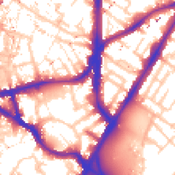 Daytime road noise heatmap for SE11 5QN
