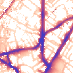 Daytime road noise heatmap for SE11 5UJ