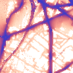 Daytime road noise heatmap for SE11 6DF