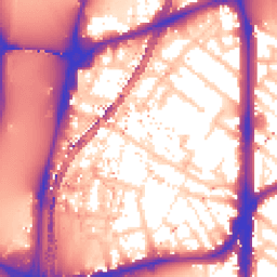 Daytime road noise heatmap for SE11 6EF