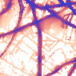 Daytime road noise heatmap for SE11 6RE