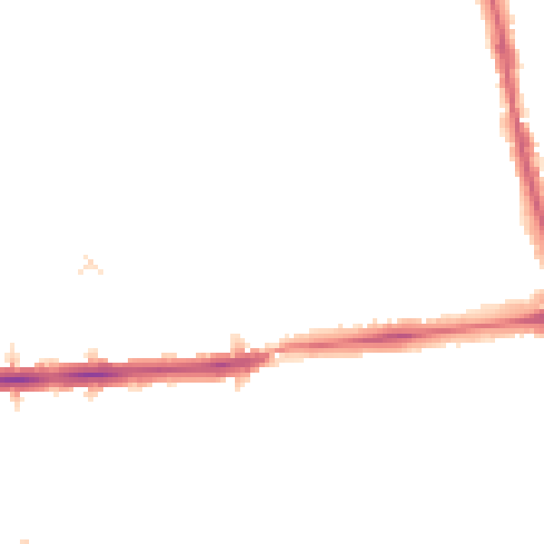 Night-time road noise heatmap for SE12 0RR