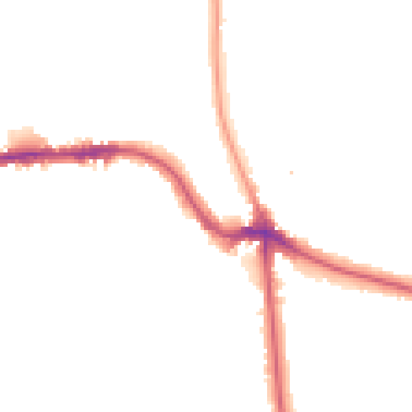 Night-time road noise heatmap for SE12 8RU