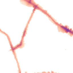 Night-time road noise heatmap for SE15 1BA