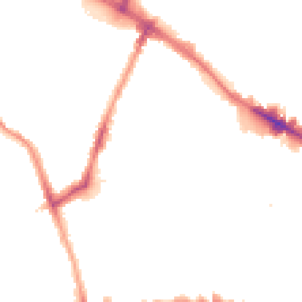 Night-time road noise heatmap for SE15 1BA