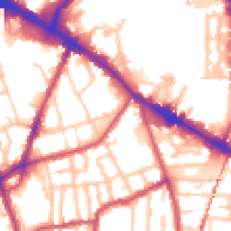 Daytime road noise heatmap for SE15 1BQ