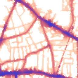 Daytime road noise heatmap for SE15 1DG