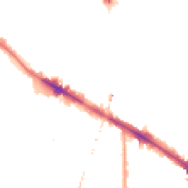 Night-time road noise heatmap for SE15 1EB