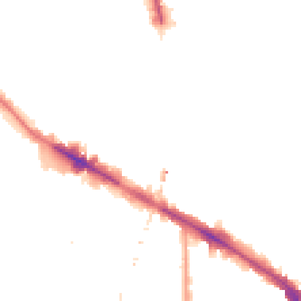Night-time road noise heatmap for SE15 1ES