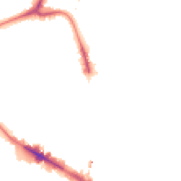 Night-time road noise heatmap for SE15 1NS