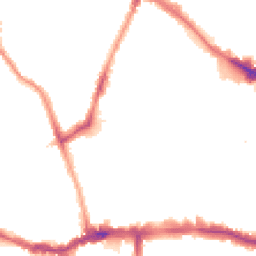 Night-time road noise heatmap for SE15 1QA