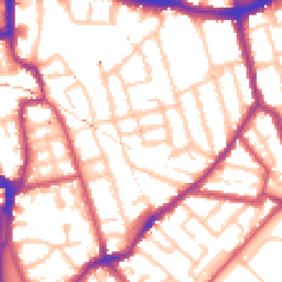 Daytime road noise heatmap for SE15 2BL