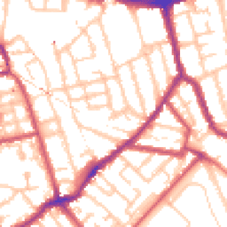 Daytime road noise heatmap for SE15 2BS