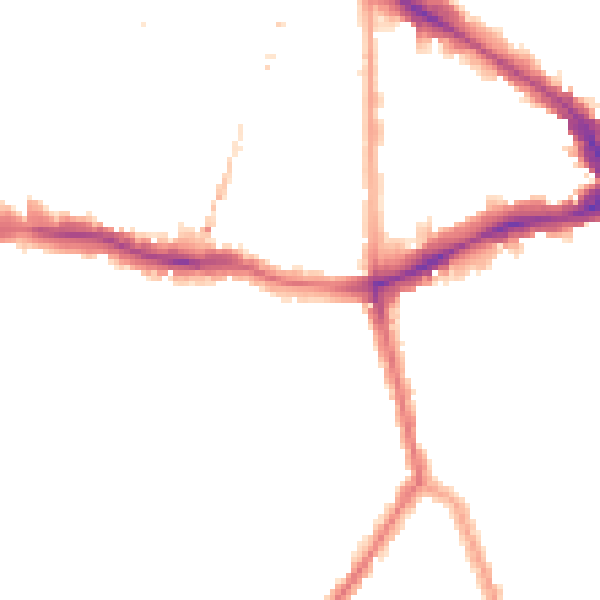 Night-time road noise heatmap for SE15 2DN