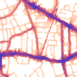 Daytime road noise heatmap for SE15 2JP