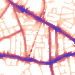 Daytime road noise heatmap for SE15 2LP
