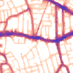 Daytime road noise heatmap for SE15 2ND