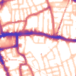 Daytime road noise heatmap for SE15 2QU